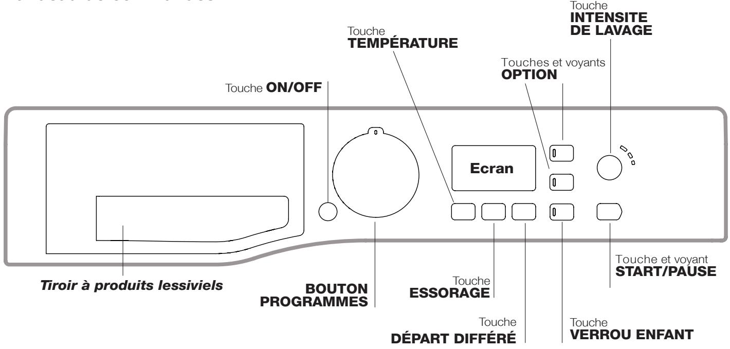 HOTPOINT WMUG 501 EU - Bandeau de commandes - 1