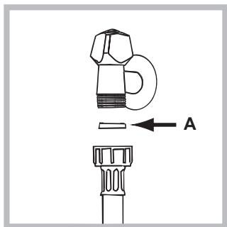 HOTPOINT WMUG 501 EU - Anschluss des Zulaufschlauches - 1