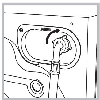 HOTPOINT WMUG 501 EU - Collegamento del tubo di alimentazione dell'acqua - 2