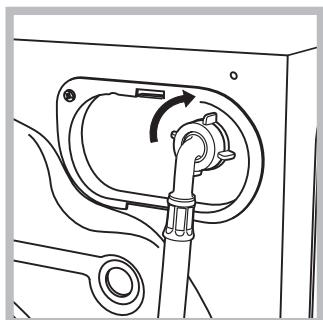 HOTPOINT WMUG 501 EU - Anschluss des Zulaufschlauches - 2