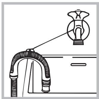 HOTPOINT WMUG 501 EU - Anschluss des Ablaufschlauches - 2