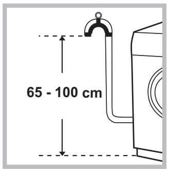 HOTPOINT AR6L 105 EX.M - Raccordement du tuyau de vidange - 1