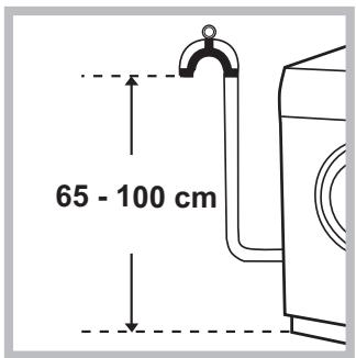HOTPOINT AR6L 105 EX.M - Connecting the drain hose - 1