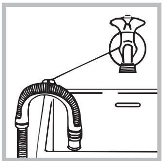 HOTPOINT AR6L 105 EX.M - Connecting the drain hose - 2