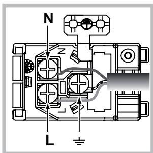HOTPOINT FK 83 0 X/HA S - Montaje del cable de alimentacion electrica - 2