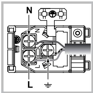 HOTPOINT FK 892EJ P 0 X/HA - Fitting the power supply cable - 2