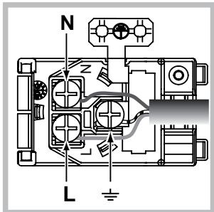 HOTPOINT FK 892EJ P 0 X/HA - Montaje del cable de alimentacion electrica - 2