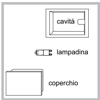 cavità lampadina coperchio