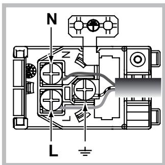 HOTPOINT FK1039ELP 0 X/HA - Fitting the power supply cable - 2