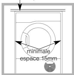 minimale espace 15mm