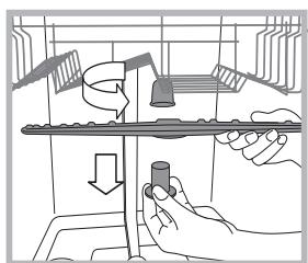 HOTPOINT LSFF 9M114 CX EU - Nettoyer les bras de lavage - 1