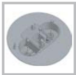 HOTPOINT PK 741 RQO GH - Replacing the nozzles on separate "double flame " burners - 2