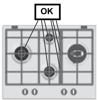 HOTPOINT PK 741 RQO GH - Substituição dos bicos do queimador de tripla coroa - 9