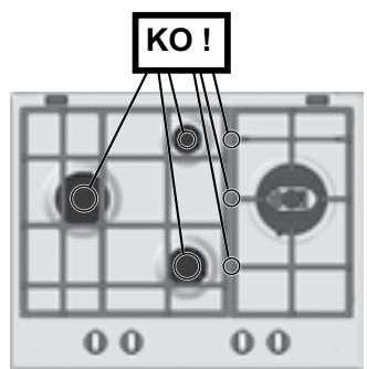 HOTPOINT PK 741 RQO GH - Remplacement des injecteurs du brûleur Triple couronne - 11