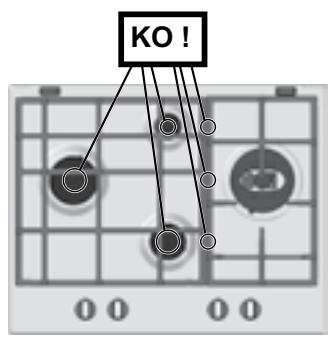 HOTPOINT PK 741 RQO GH - Remplacement des injecteurs du brûleur Triple couronne - 10