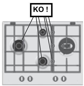 HOTPOINT PK 741 RQO GH - Substituição dos bicos do queimador de tripla coroa - 12