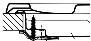 HOTPOINT PK 741 RQO GH - Esquema de fijación de los ganchos - 1