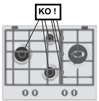 HOTPOINT PK 741 RQO GH - Substituição dos bicos do queimador de tripla coroa - 10