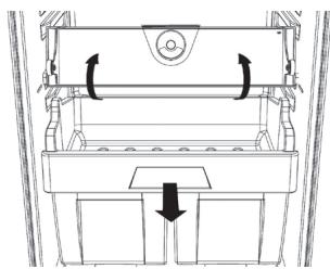 HOTPOINT BCB 7030 AA S - Extracción del compartimiento para carne y pescado: - 1