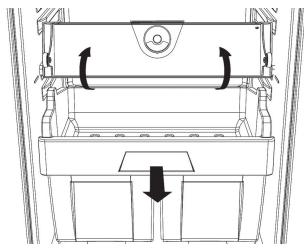 HOTPOINT BCB 70301 AA - Verwijderen van het vlees- en visvak: - 1