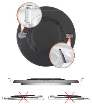 HOTPOINT FTGHG 641 D/HA - Le positionnement correct de la FTGH brûleur - 1