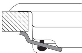 HOTPOINT FTGHG 641 D/HA - Schéma de fixation des crochets - 1
