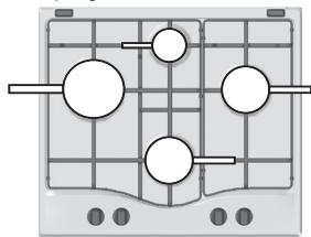 HOTPOINT FTGHL 641 D/EX/HA - Corretto posizionamento dei brucitori FTGH - 3