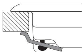 HOTPOINT FTGHL 641 D/EX/HA - Schema di fissaggio dei ganci - 1