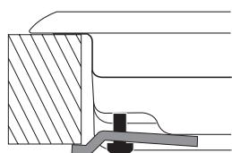HOTPOINT FTGHL 641 D/EX/HA - Schema di fissaggio dei ganci - 3