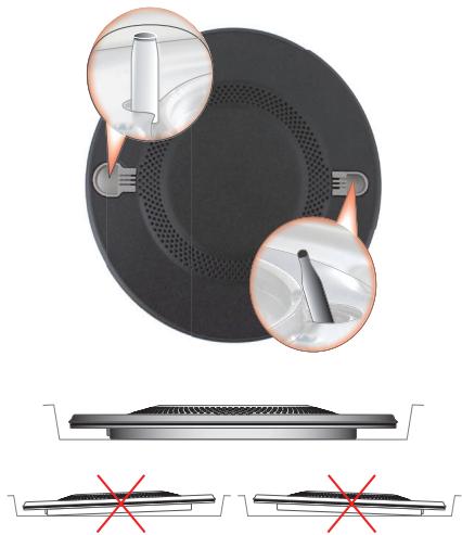 HOTPOINT FTGHL 641 D/EX/HA - Le positionnement correct de la FTGH brûleur - 1