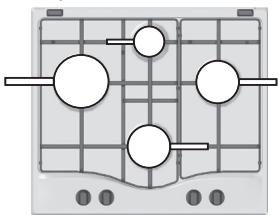 HOTPOINT FTGHL 641 D/IX/HA - Conseils pratiques pour l'utilisation des brûleurs - 2