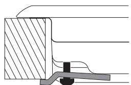 HOTPOINT FTGHL 641 D/IX/HA - Schema voor de bevestiging van de haken - 3