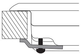 HOTPOINT FTGHL 641 D/IX/HA - Schema voor de bevestiging van de haken - 2