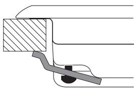 HOTPOINT FTGHL 641 D/IX/HA - Schéma de fixation des crochets - 1