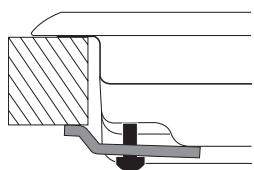 HOTPOINT FTGHL 641 D/IX/HA LP - Schéma de fixation des crochets - 2