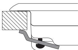 HOTPOINT FTGHL 641 D/IX/HA LP - Schéma de fixation des crochets - 1