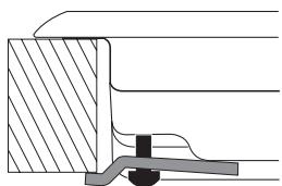 HOTPOINT FTGHL 641 D/IX/HA LP - Schéma de fixation des crochets - 3