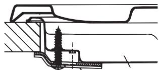 HOTPOINT PCN 641 IX/A - Hook fastening diagram - 1