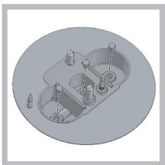 HOTPOINT PCN 641 IX/A - Replacing the nozzles on separate "double flame " burners - 2