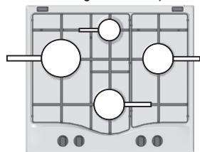 HOTPOINT PCN 641 IX/A - Consejos practicos para el uso de los quemadores - 1