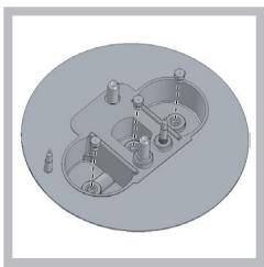 HOTPOINT PCN 641 IX/A - Remplacement des injecteurs sur le brûleur "deux flammes" indépendantes - 2