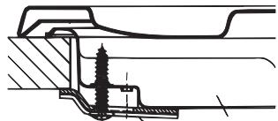 HOTPOINT PCN 641 IX/A - Esquema de fijación de los ganchos - 1