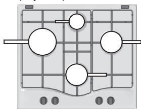 HOTPOINT PCN 641 IX/A - Conselhos práticos para'utilisation dos queimadores - 1