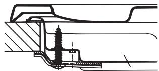 HOTPOINT PCN 752 T/HA - Esquema de fijación de los ganchos - 1