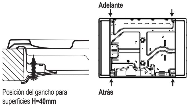 HOTPOINT PCN 752 T/HA - Esquema de fijación de los ganchos - 3