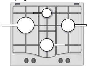 HOTPOINT PKL 641 D2/IX/HA - Consigli pratici per l'uso dei bruciatori - 1