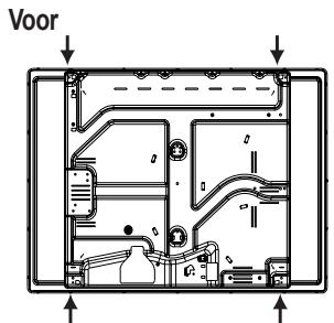 HOTPOINT PKL 641 D2/IX/HA - Schema voor de bevestiging van de haken - 4