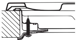 HOTPOINT PKL 641 D2/IX/HA - Schema voor de bevestiging van de haken - 3