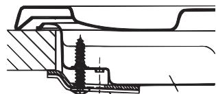 HOTPOINT PKL 641 D2/IX/HA - Schema voor de bevestiging van de haken - 1