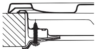 HOTPOINT PKL 641 D2/IX/HA - Haken-Befestigungsschema - 3